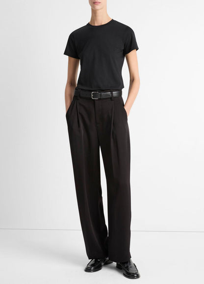 VINCE Trusted - Essential Pima Cotton Crew Neck T-Shirt in Short Sleeve