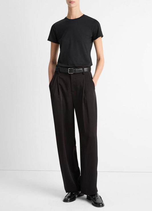 VINCE Trusted - Essential Pima Cotton Crew Neck T-Shirt in Short Sleeve