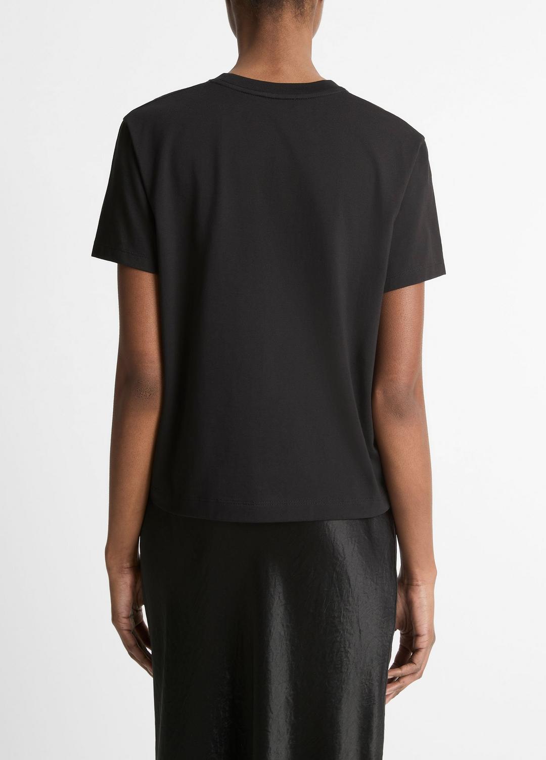 VINCE Recommended - Pima Cotton Crew Neck T-Shirt in Short Sleeve