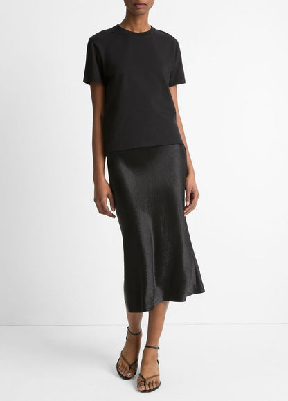 VINCE Recommended - Pima Cotton Crew Neck T-Shirt in Short Sleeve