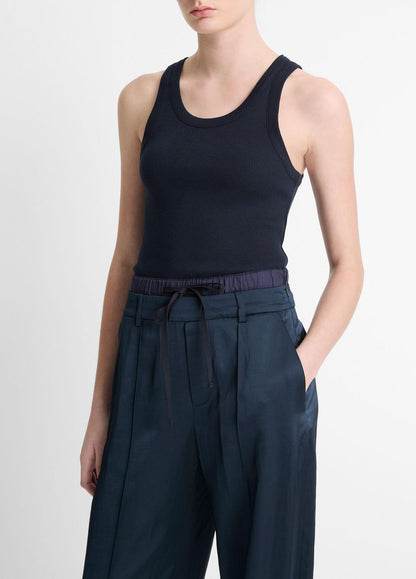 VINCE New - Ribbed Scoop-Neck Tank in Tank Tops