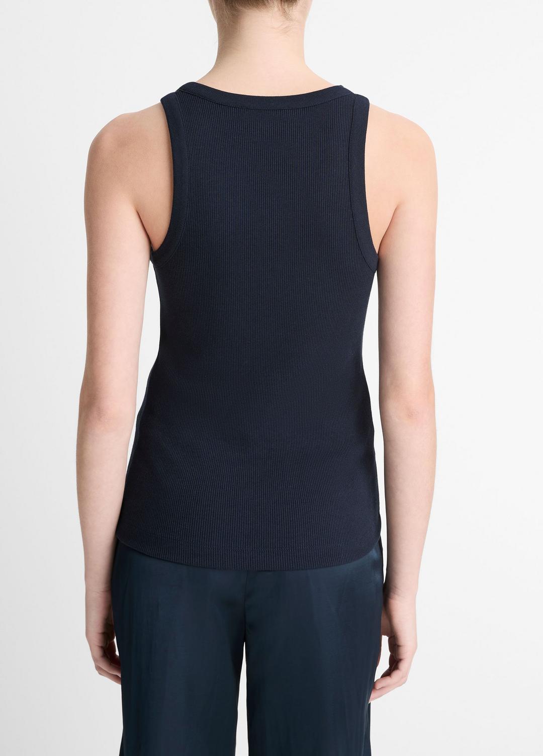VINCE New - Ribbed Scoop-Neck Tank in Tank Tops