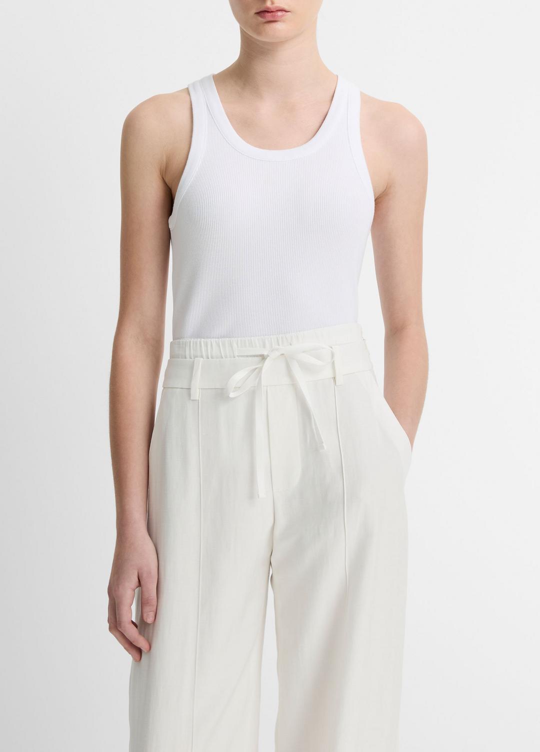 VINCE New - Ribbed Scoop-Neck Tank in Tank Tops