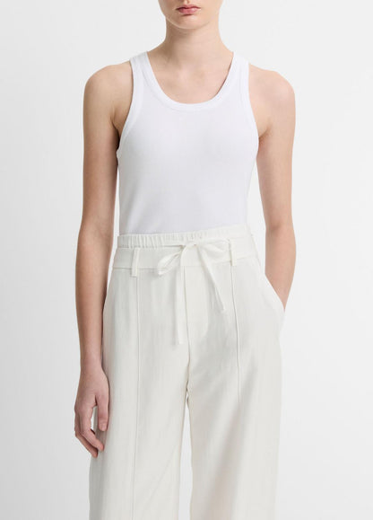 VINCE New - Ribbed Scoop-Neck Tank in Tank Tops