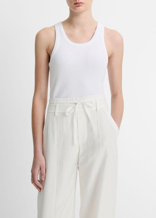 VINCE New - Ribbed Scoop-Neck Tank in Tank Tops