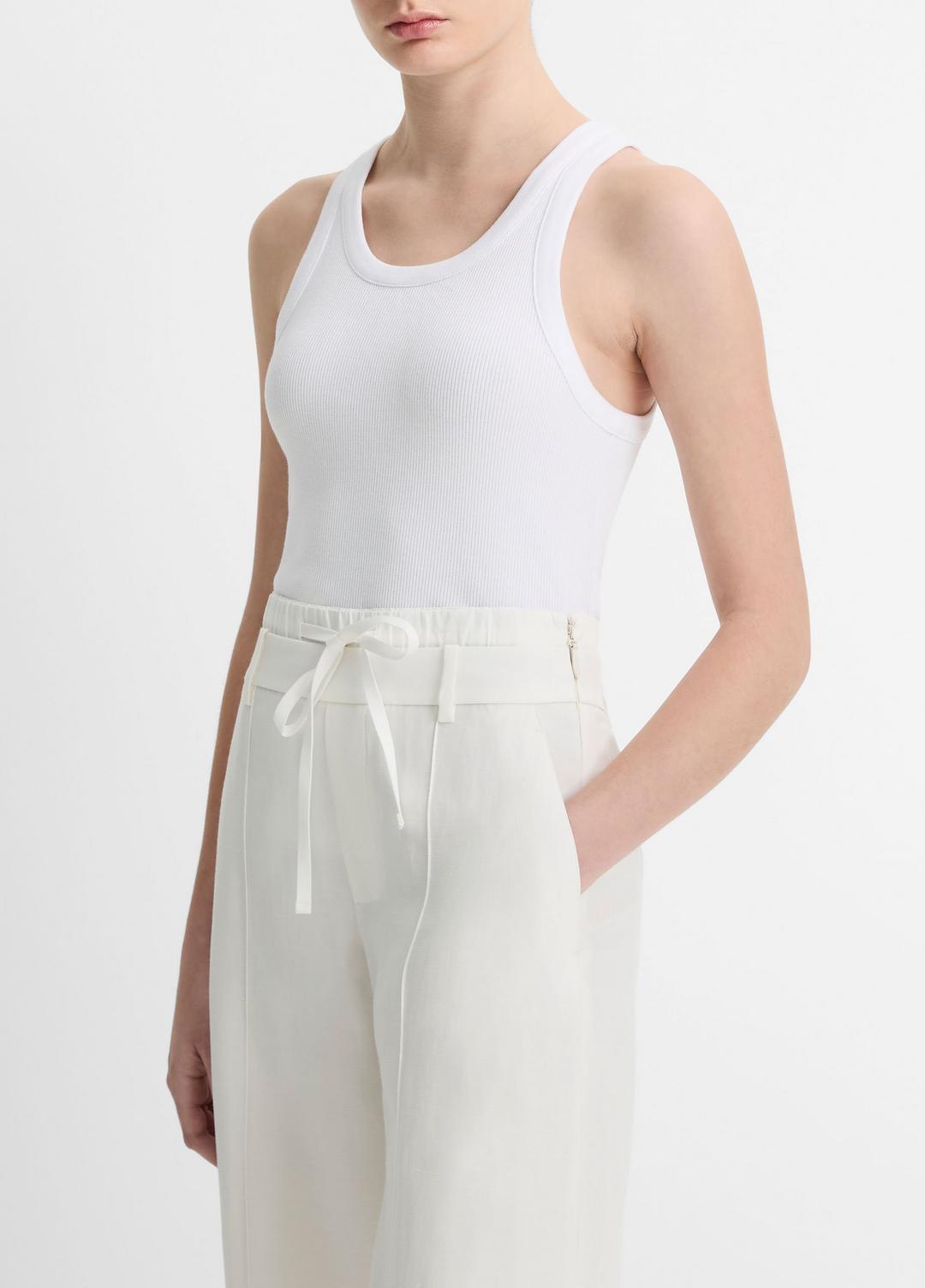 VINCE New - Ribbed Scoop-Neck Tank in Tank Tops