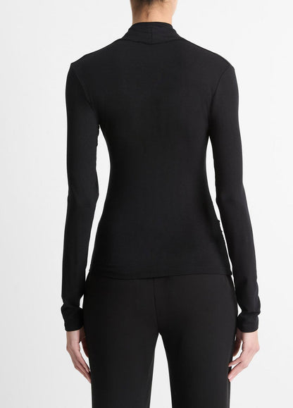 VINCE Top Pick - Fixed Wrap Long-Sleeve Top in Long Sleeve