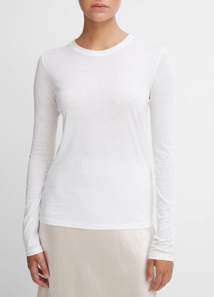 VINCE Essential - Essential Long Sleeve Crew Neck T-Shirt in Long Sleeve