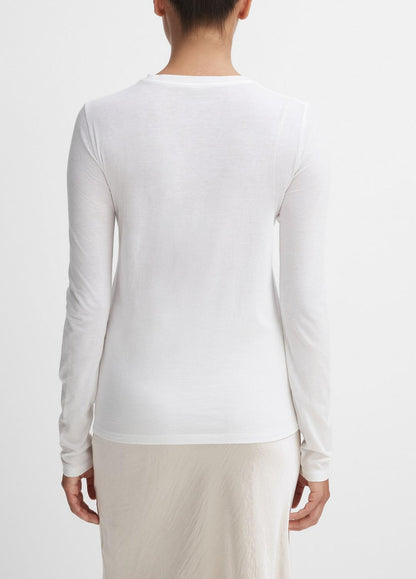VINCE Essential - Essential Long Sleeve Crew Neck T-Shirt in Long Sleeve
