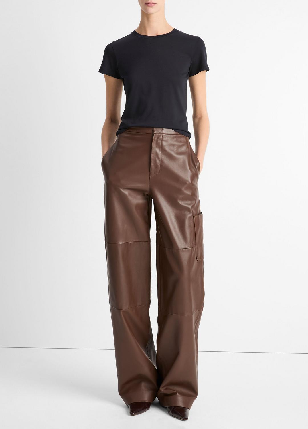 VINCE Customer Favorite - Essential Pima Cotton Crew Neck T-Shirt in Short Sleeve