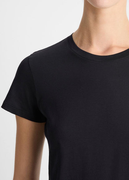 VINCE Customer Favorite - Essential Pima Cotton Crew Neck T-Shirt in Short Sleeve