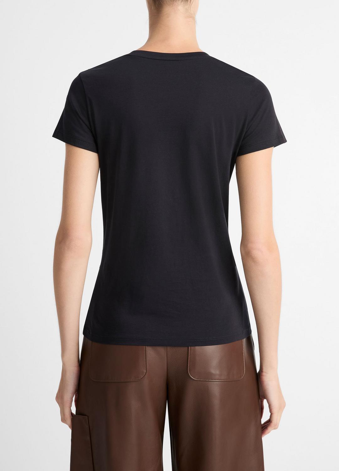 VINCE Customer Favorite - Essential Pima Cotton Crew Neck T-Shirt in Short Sleeve