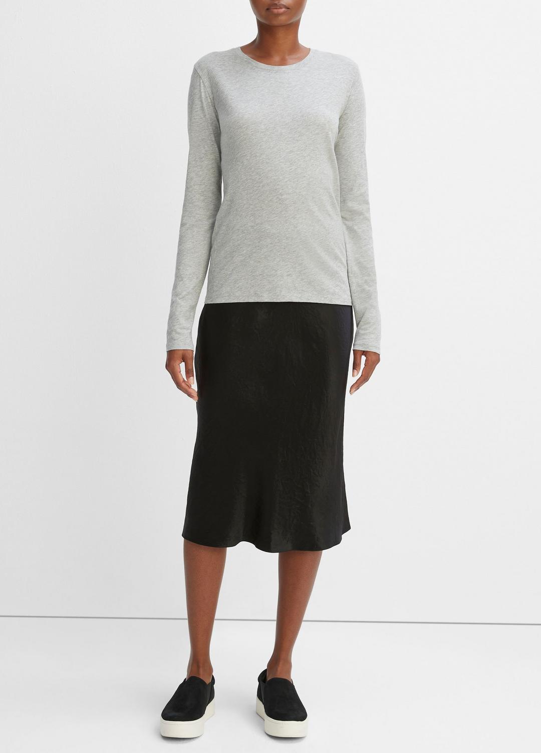 VINCE Popular - Essential Long Sleeve Crew Neck T-Shirt in Long Sleeve