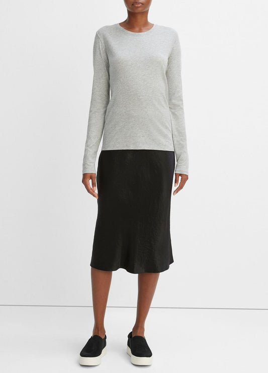 VINCE Popular - Essential Long Sleeve Crew Neck T-Shirt in Long Sleeve