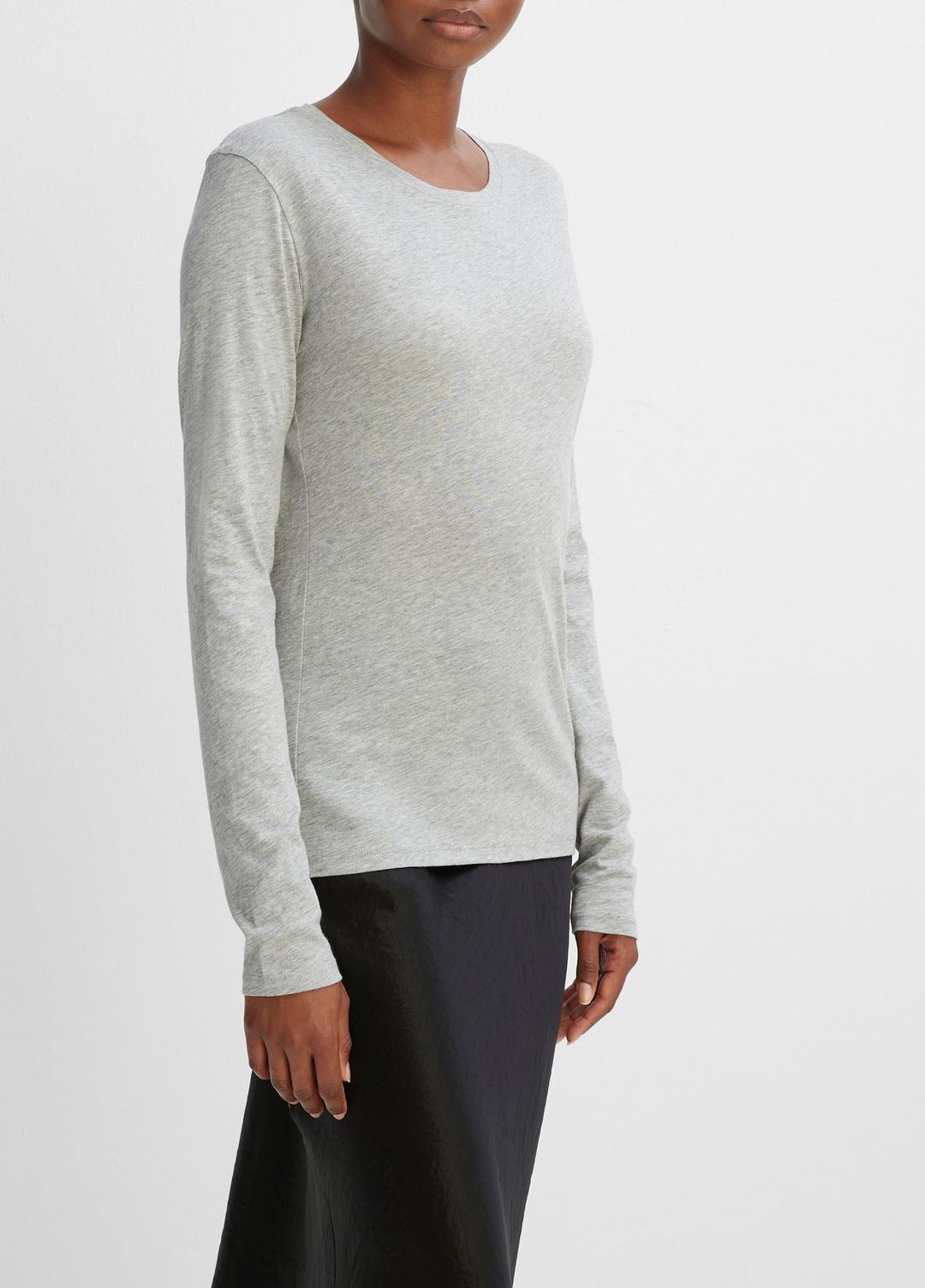 VINCE Popular - Essential Long Sleeve Crew Neck T-Shirt in Long Sleeve