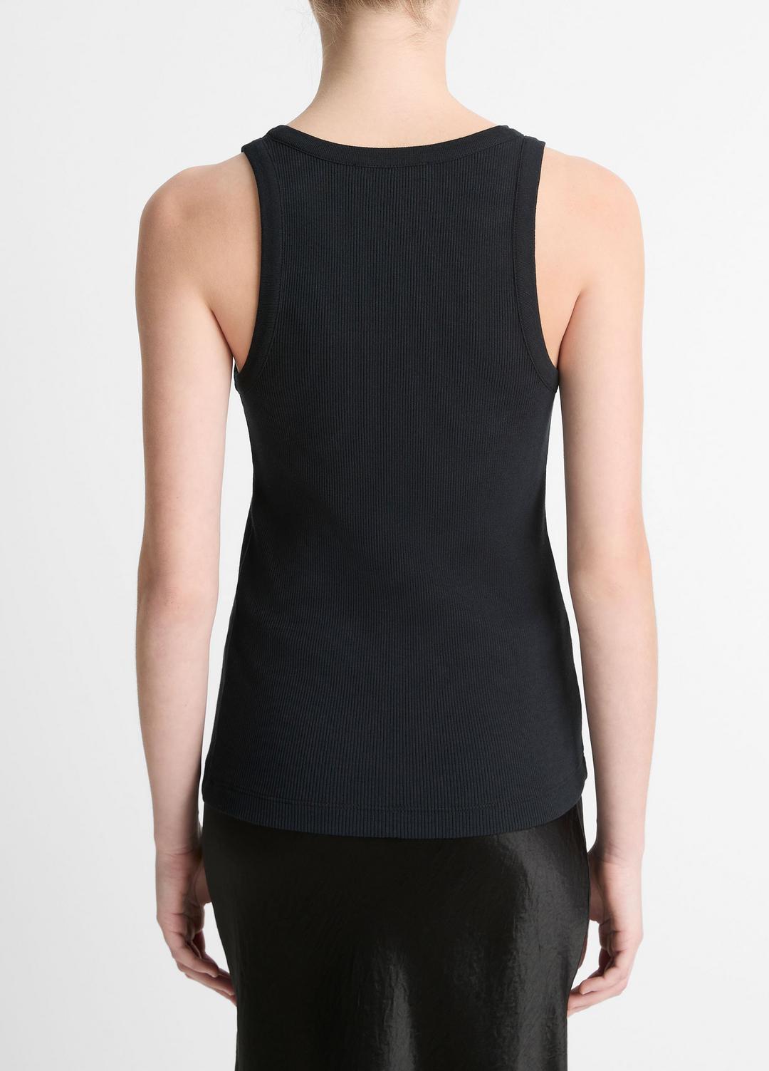 VINCE Exclusive - Ribbed Scoop-Neck Tank in Tank Tops