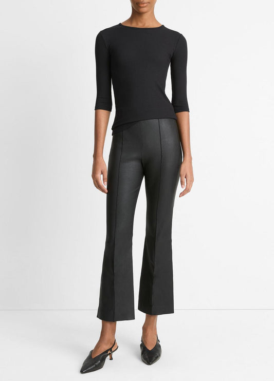 VINCE Customer Favorite - Elbow-Sleeve Crew Neck T-Shirt in Short Sleeve