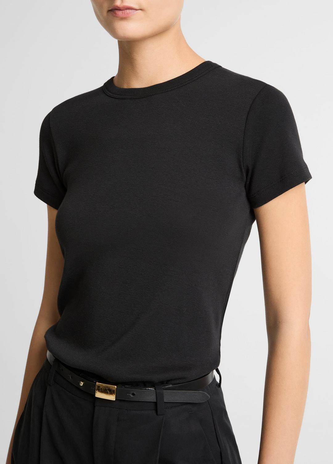 VINCE Deals - Pima Cotton-Blend '90s Shrunken T-Shirt in Short Sleeve