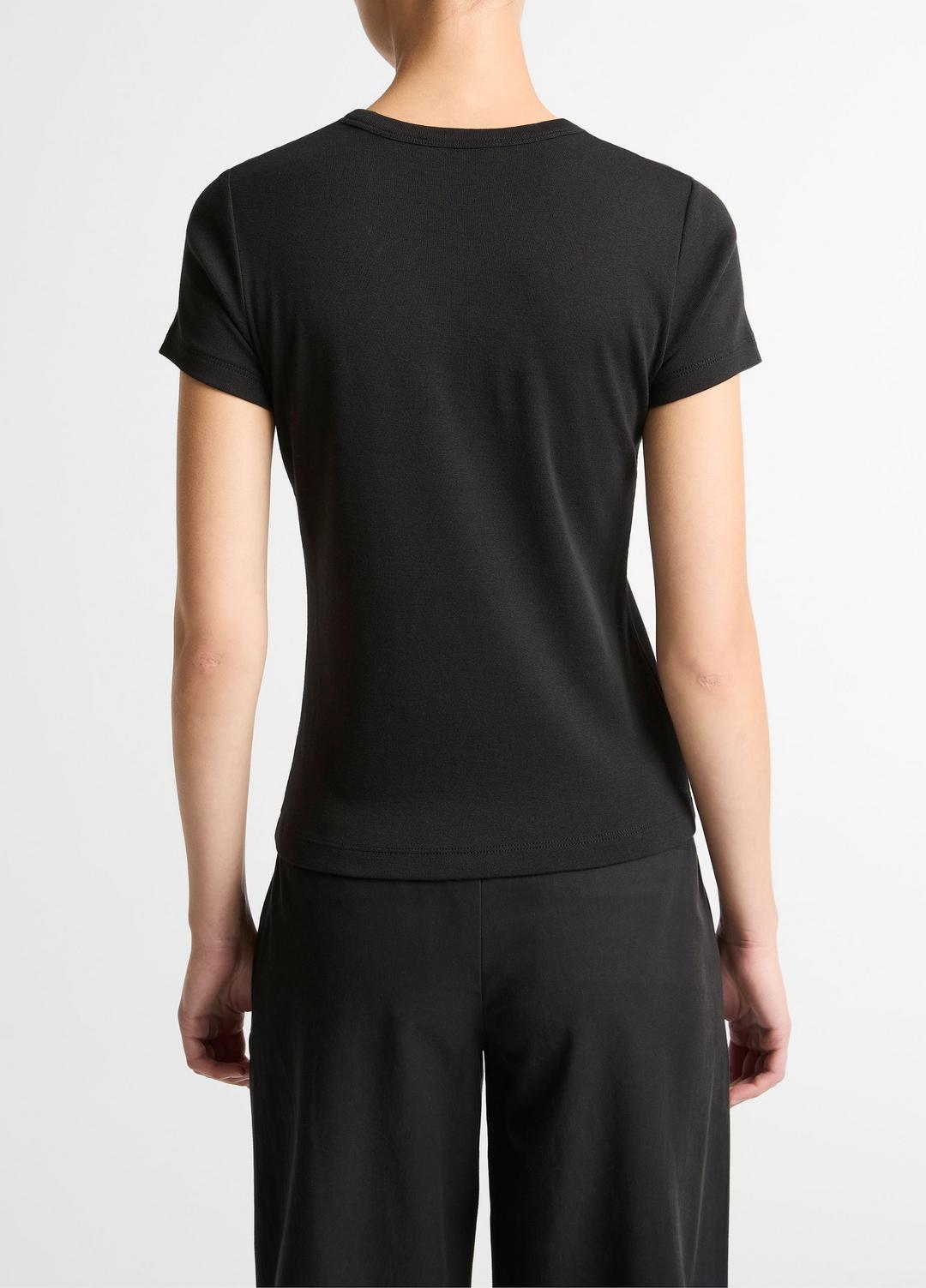 VINCE Deals - Pima Cotton-Blend '90s Shrunken T-Shirt in Short Sleeve