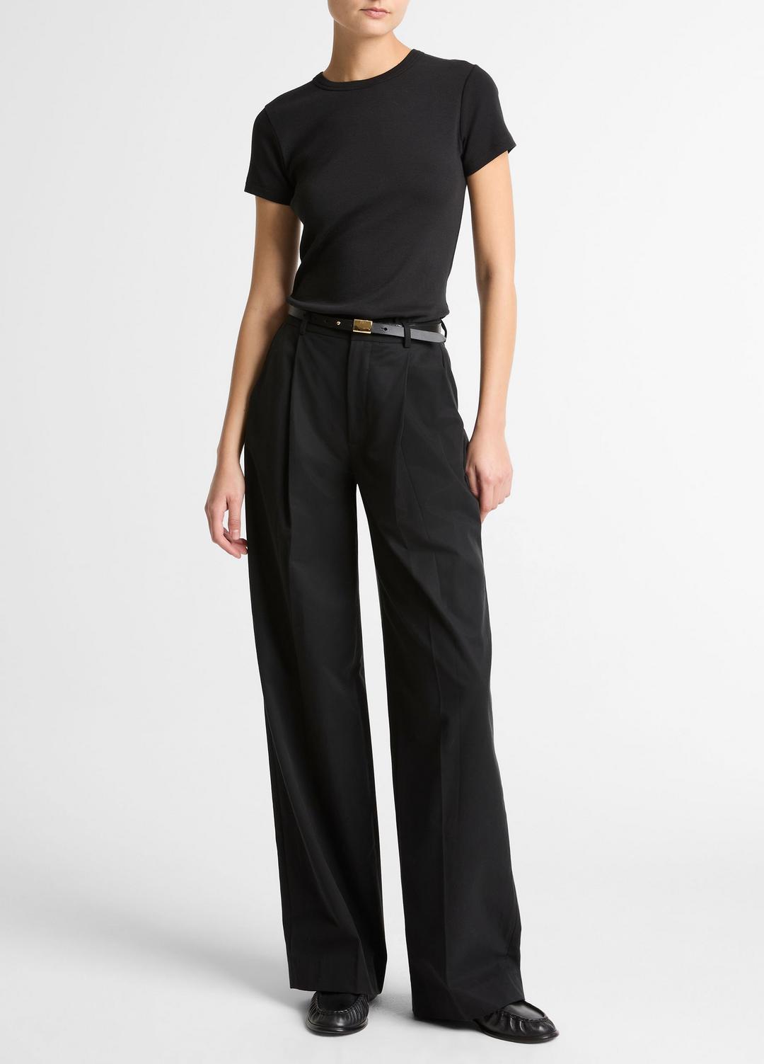 VINCE Deals - Pima Cotton-Blend '90s Shrunken T-Shirt in Short Sleeve