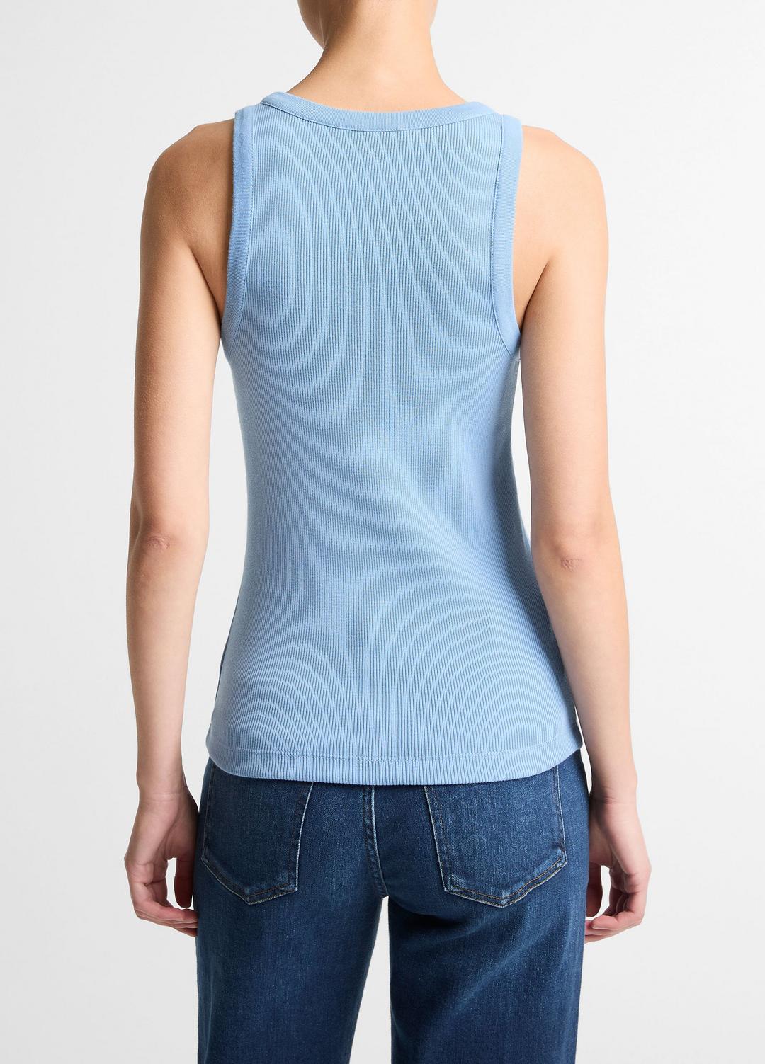 VINCE Deals - Ribbed Scoop-Neck Tank in Tank Tops