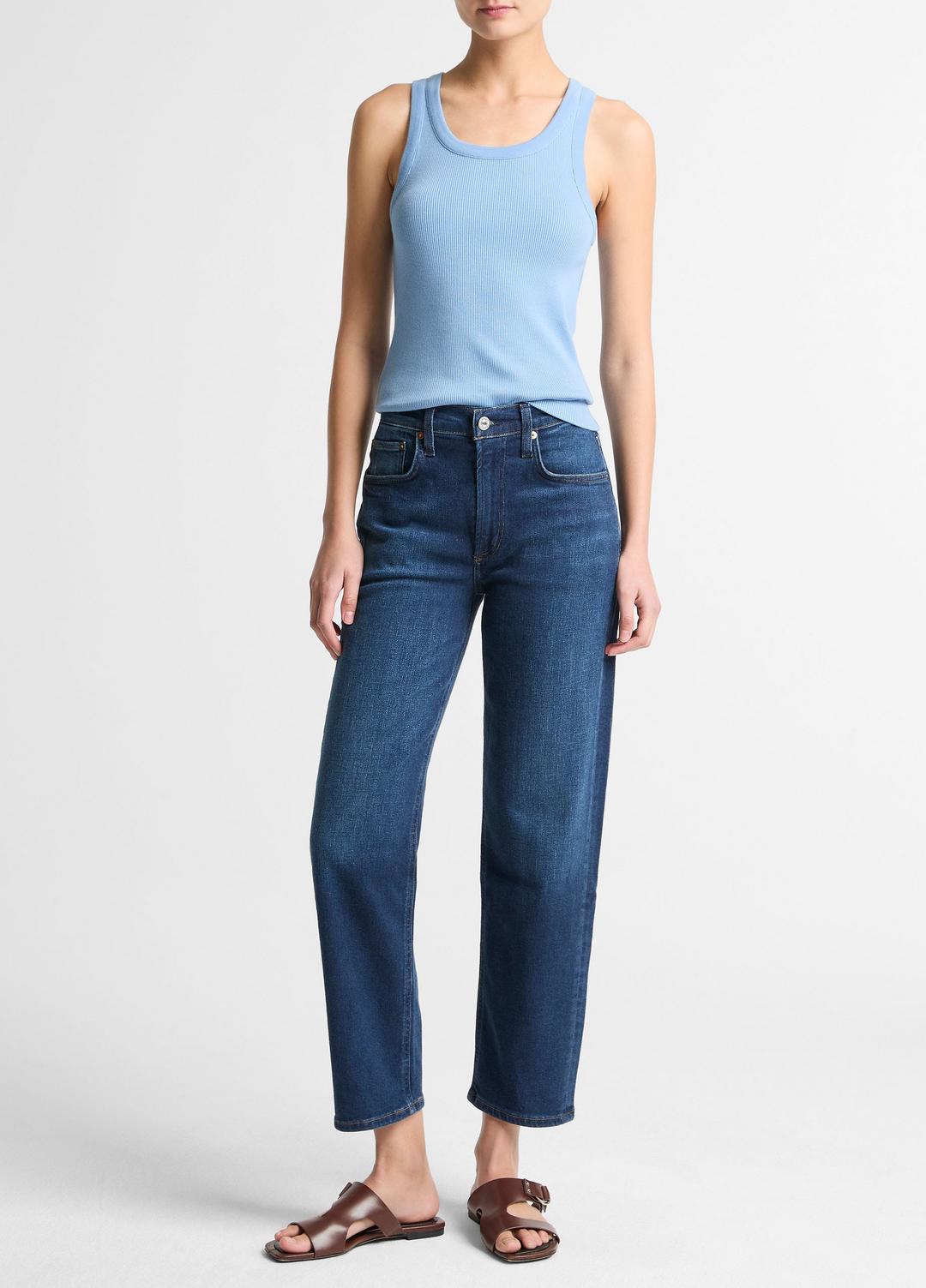 VINCE Deals - Ribbed Scoop-Neck Tank in Tank Tops