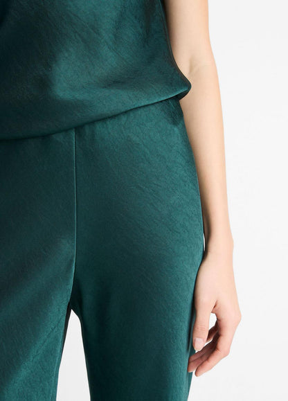 VINCE Special Offer - Colette High-Rise Fluid Satin Bias Pant in Trousers