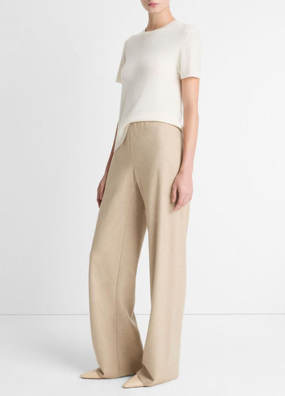 VINCE Great Value - Italian Wool-Blend High-Waist Bias Pant in Trousers