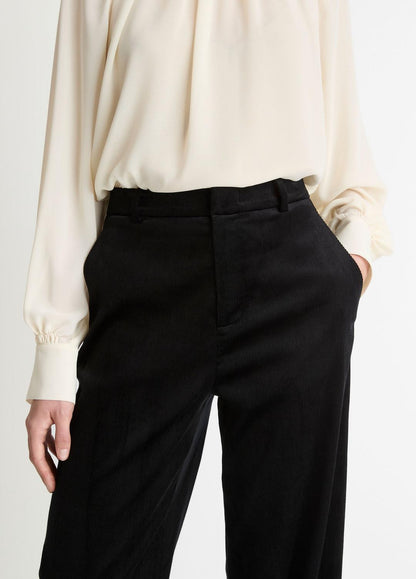 VINCE Recommended - Italian Velvet High-Waist Wide-Leg Trouser in Wide Leg