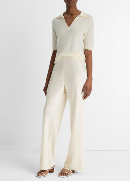 VINCE Signature - Colette High-Rise Fluid Satin Bias Pant in Pants