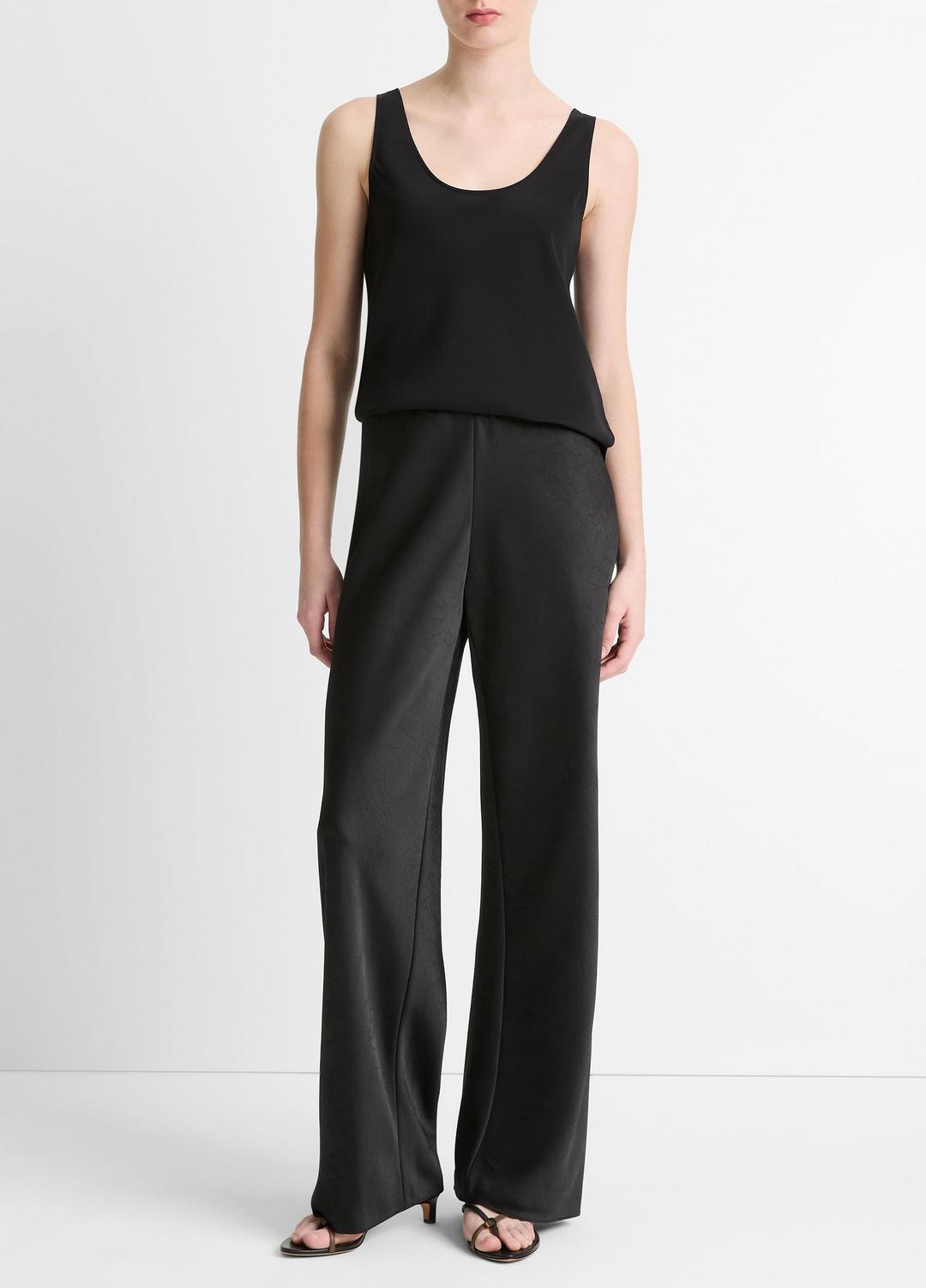 VINCE Recommended - Colette High-Rise Fluid Satin Bias Pant in Trousers