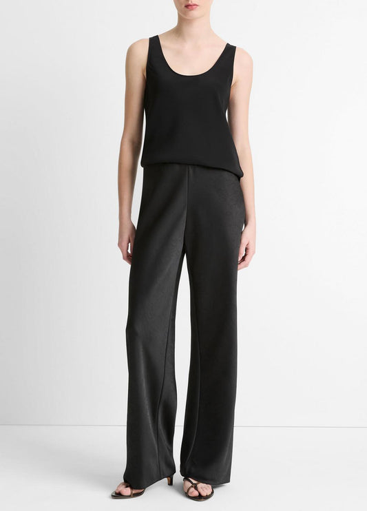 VINCE Recommended - Colette High-Rise Fluid Satin Bias Pant in Trousers