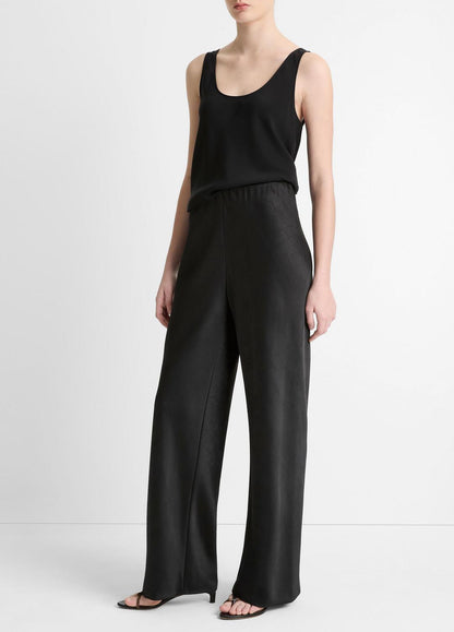 VINCE Recommended - Colette High-Rise Fluid Satin Bias Pant in Trousers