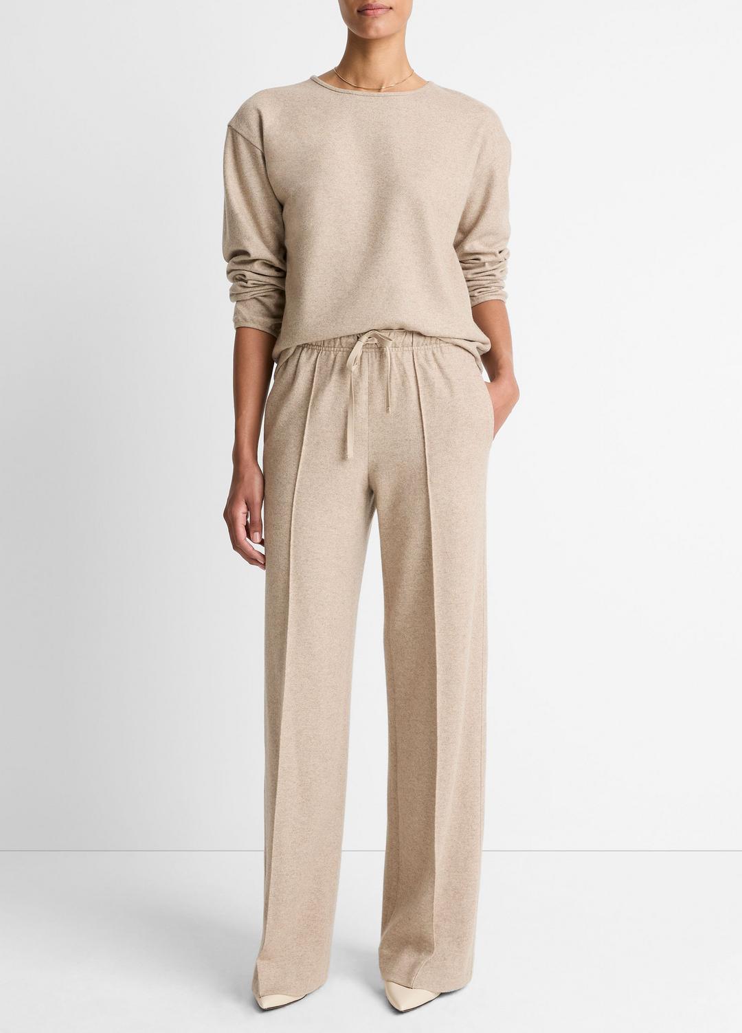 VINCE Sale - Wool-Blend Tailored Wide-Leg Pant in Wide Leg