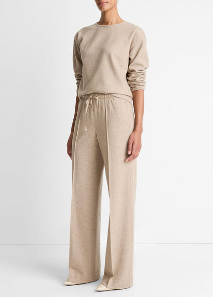 VINCE Sale - Wool-Blend Tailored Wide-Leg Pant in Wide Leg