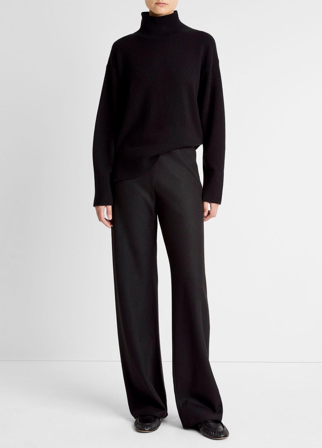 VINCE Best Seller - Italian Wool-Blend High-Waist Bias Pant in Trousers