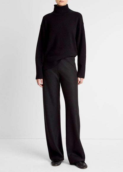 VINCE Best Seller - Italian Wool-Blend High-Waist Bias Pant in Trousers