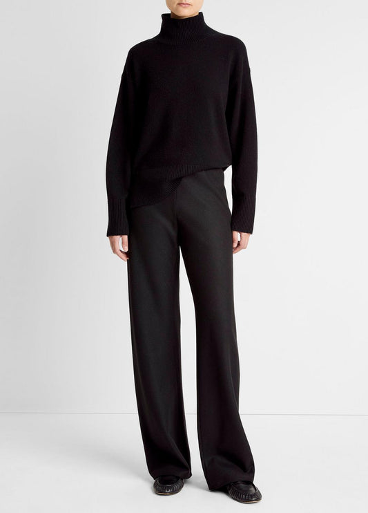 VINCE Best Seller - Italian Wool-Blend High-Waist Bias Pant in Trousers
