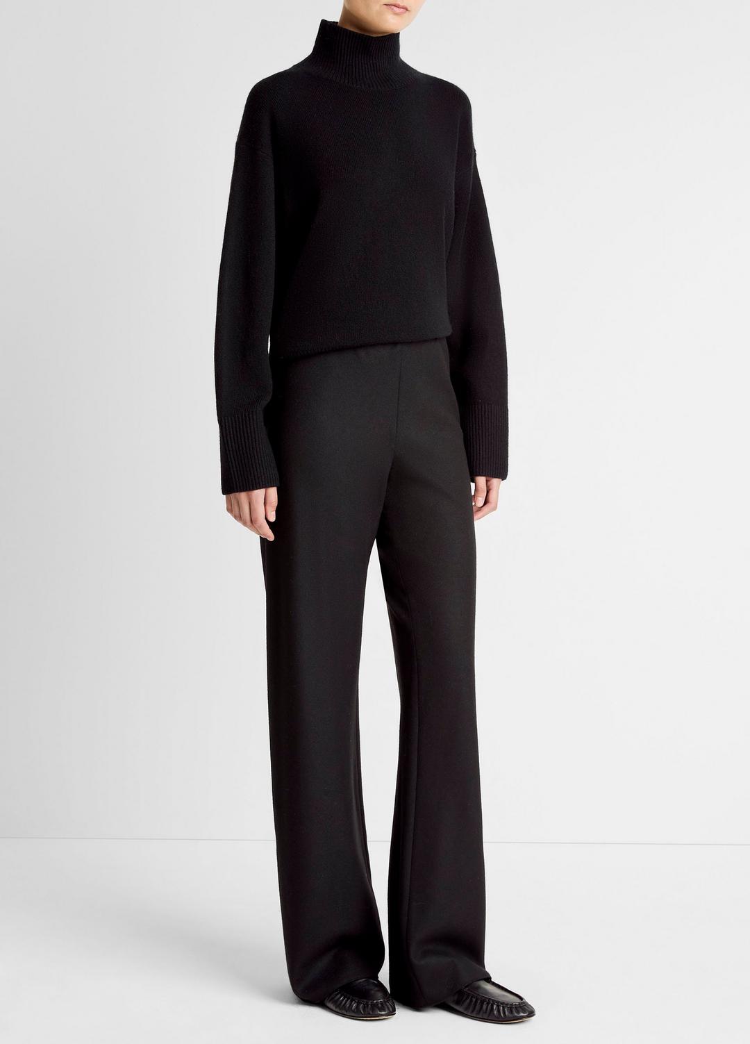 VINCE Best Seller - Italian Wool-Blend High-Waist Bias Pant in Trousers