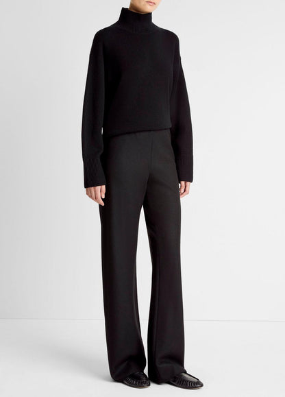VINCE Best Seller - Italian Wool-Blend High-Waist Bias Pant in Trousers