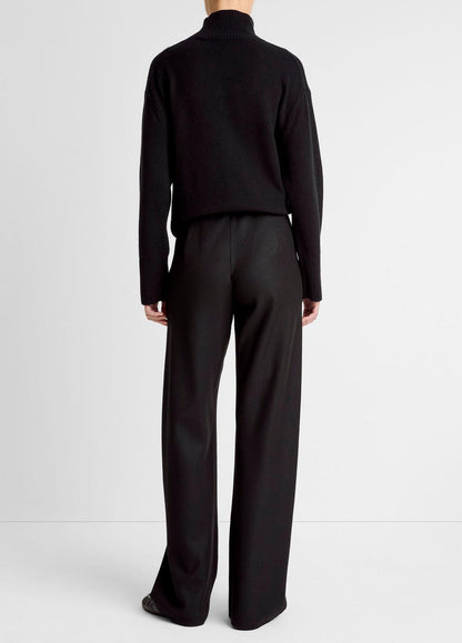 VINCE Best Seller - Italian Wool-Blend High-Waist Bias Pant in Trousers
