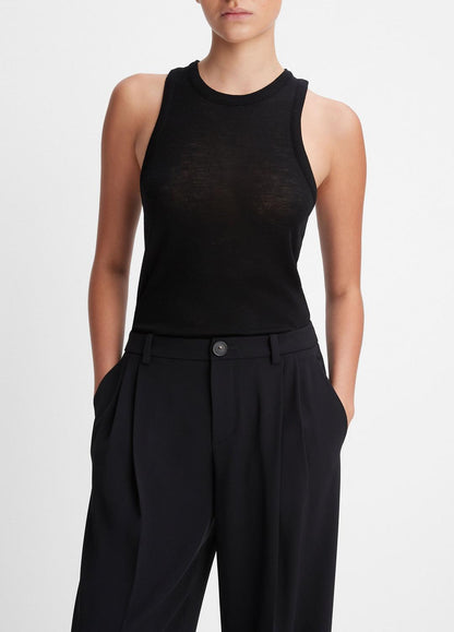 VINCE Hot Sale - Drop-Waist Pleated Crepe Trouser in Trousers