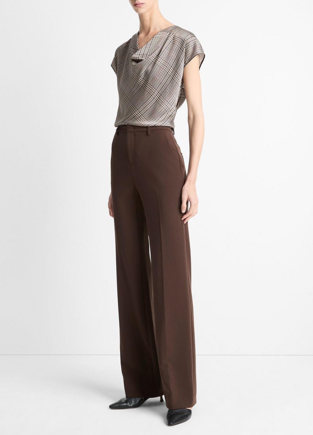 VINCE Sale - Mid-Rise Tailored Flare Pant in Trousers