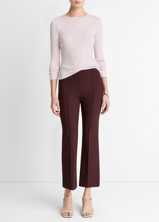 VINCE Best Price - Niki Mid-Rise Pintuck Crop Flare Pant in Trousers