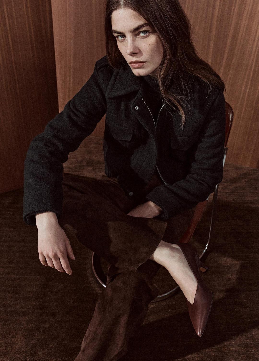 VINCE Everyday - Suede Split-Hem Cropped Pant in Leggings