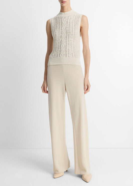 VINCE Customer Favorite - Colette High-Rise Crepe Bias Pant in Trousers