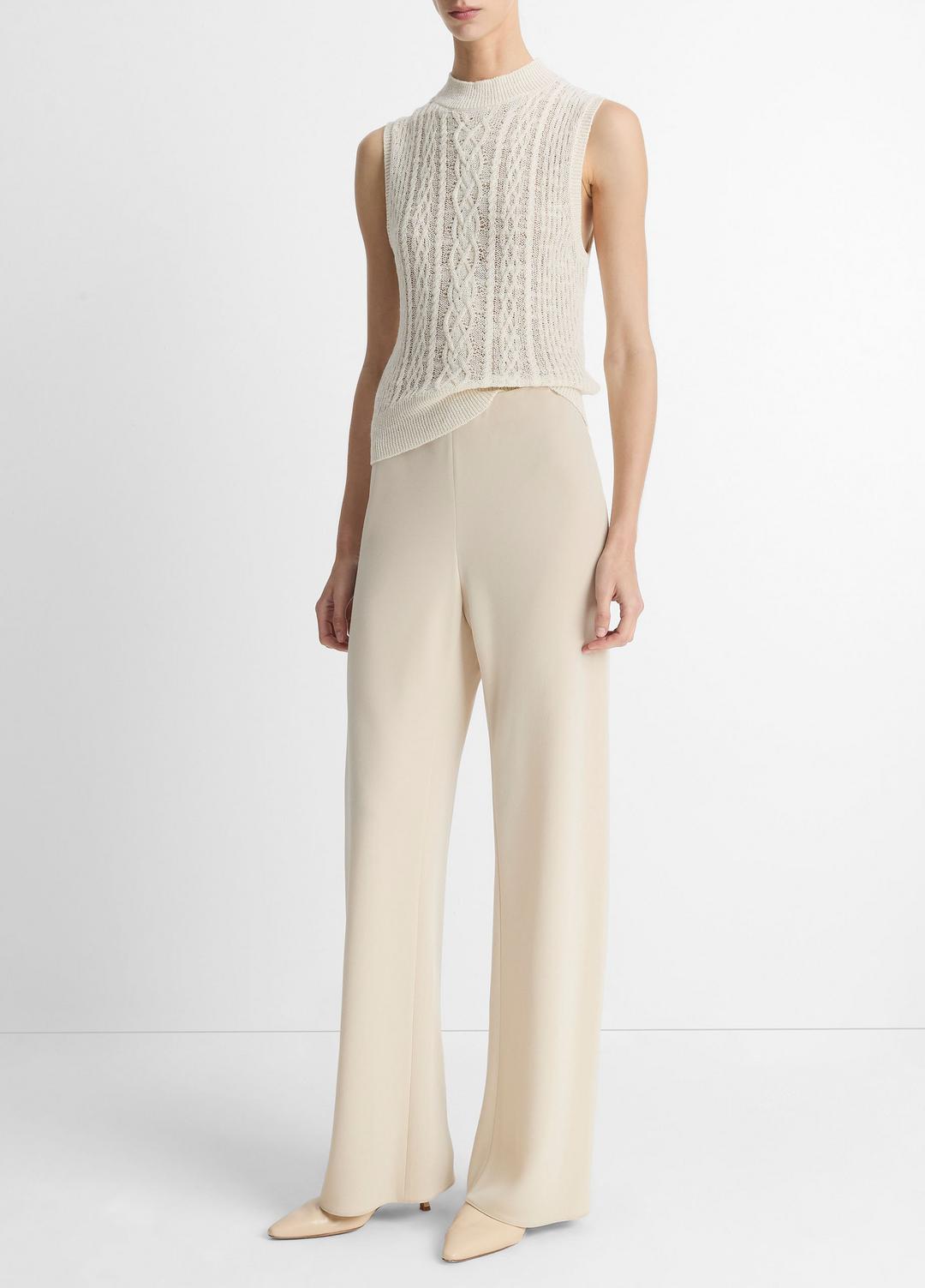 VINCE Customer Favorite - Colette High-Rise Crepe Bias Pant in Trousers