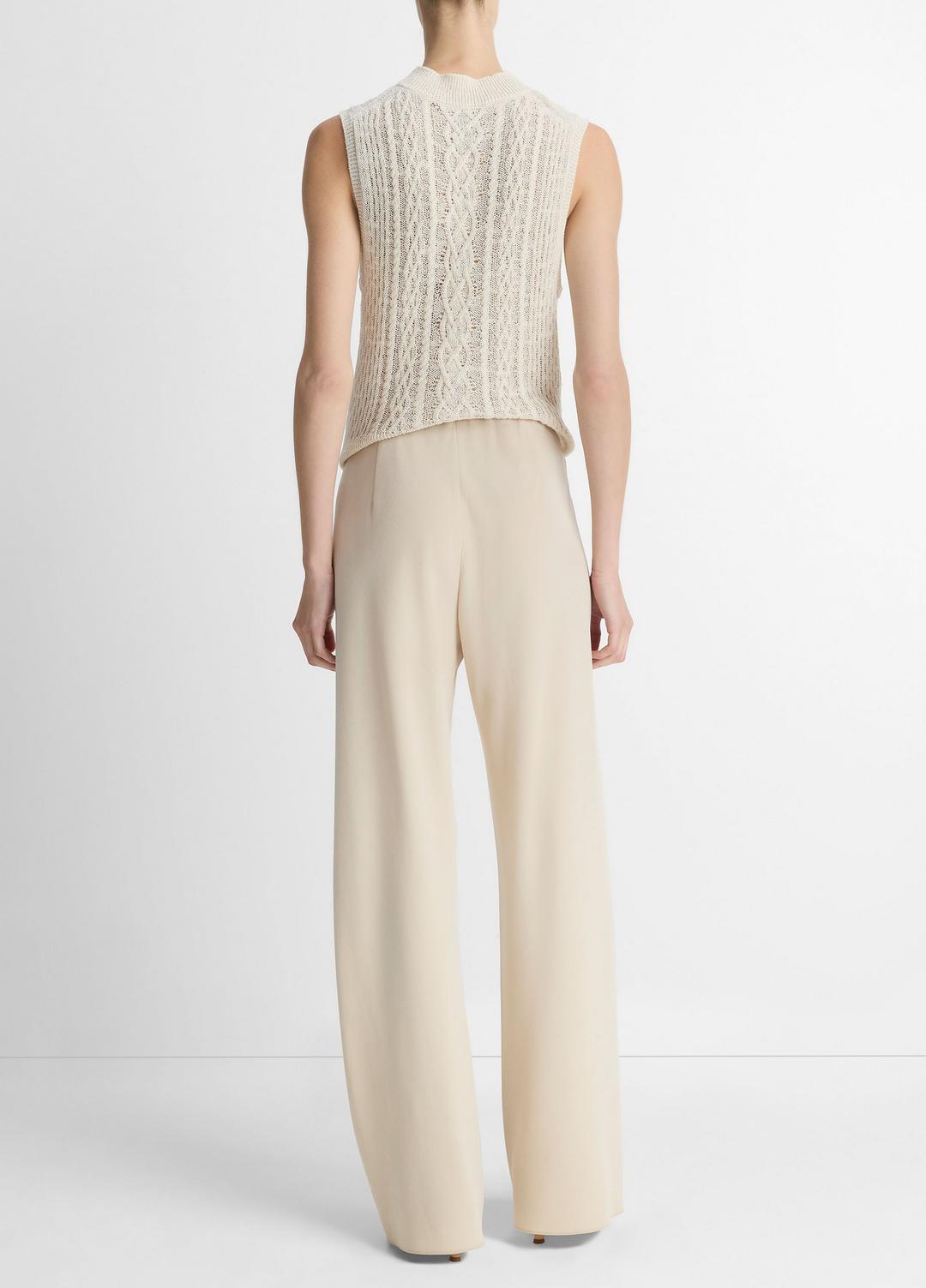 VINCE Customer Favorite - Colette High-Rise Crepe Bias Pant in Trousers