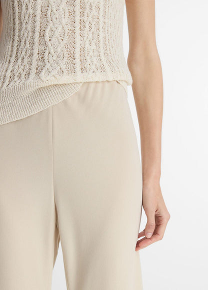 VINCE Customer Favorite - Colette High-Rise Crepe Bias Pant in Trousers
