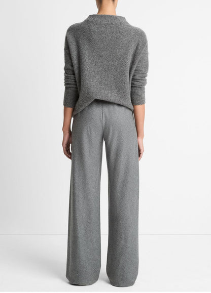 VINCE Exclusive - Italian Wool-Blend High-Waist Bias Pant in Trousers
